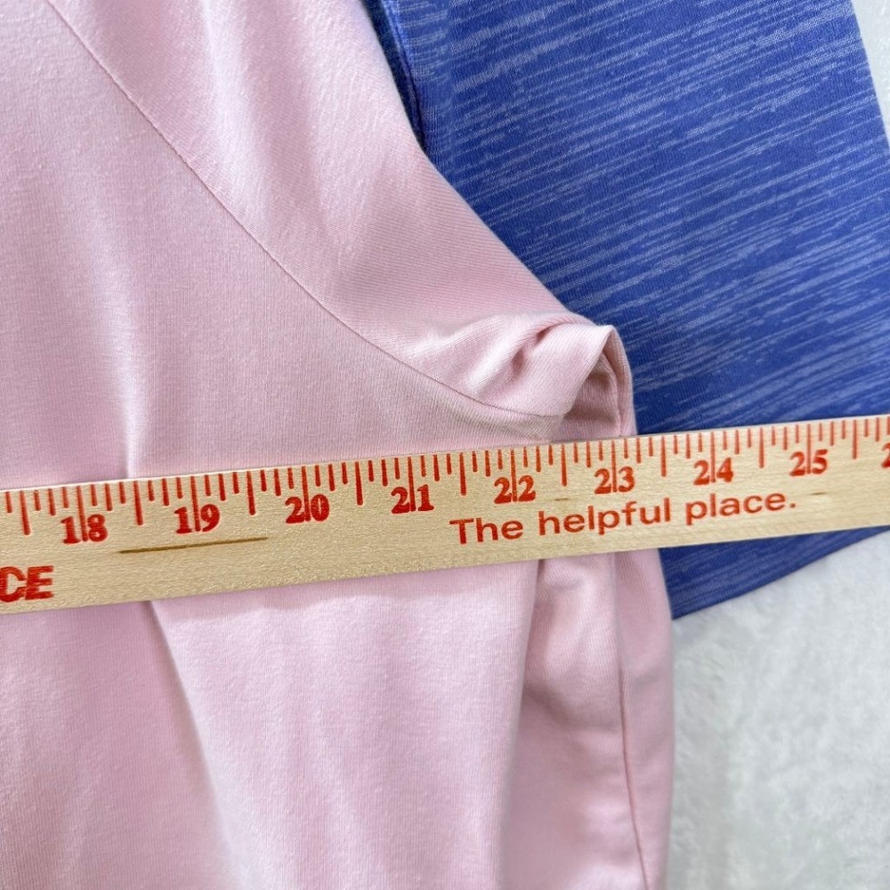 T by Talbots Lot of 2 Full Zip Jackets Womens 1X Plus Pink Blue Athletic NWT - Picture 8 of 9